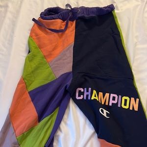 Champion patchwork joggers / sweatpants